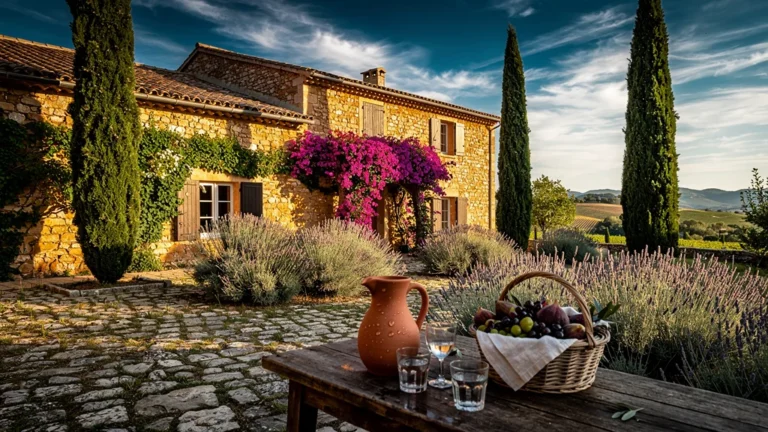 Mas de caractère en Provence évoquant la lenteur et la douceur des étés d'autrefois